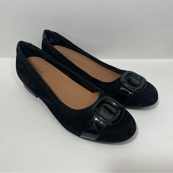 NWT Clark’s Unstructured Un-Blush Cove Suede Flat - Picture 2 of 9